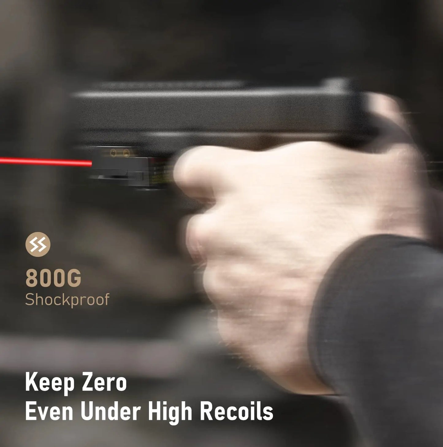 MidTen Laservisier, magnetisch, über USB wiederaufladbar, für Pistole, kompakte Low-Profile-Pistole mit beidhändig bedienbarem Ein-/Aus-Schalter