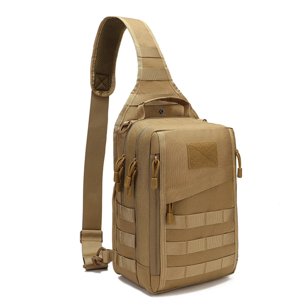 Taktischer Sling-Rucksack, verdecktes Trage-Pistolenholster, Pistolentasche, Molle EDC-Umhängetasche für Outdoor, Camping, Reisen, Wandern