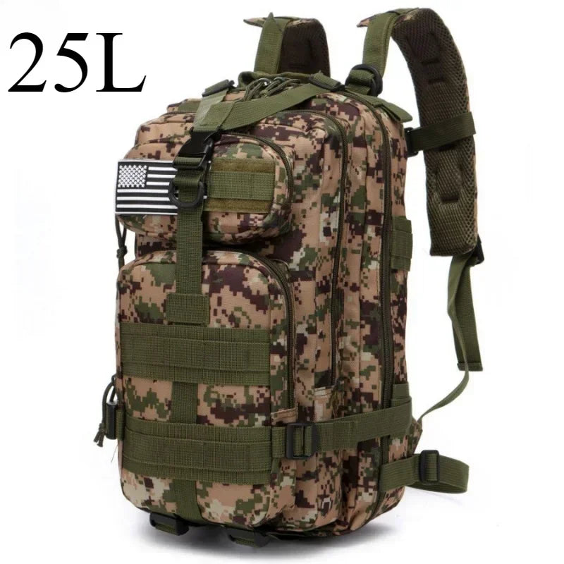25L/50L Taktischer Rucksack Molle Tasche Outdoor Taschen Rucksack für Wandern Camping Trekking Jagd Angeln GYM Taschen Rucksäcke