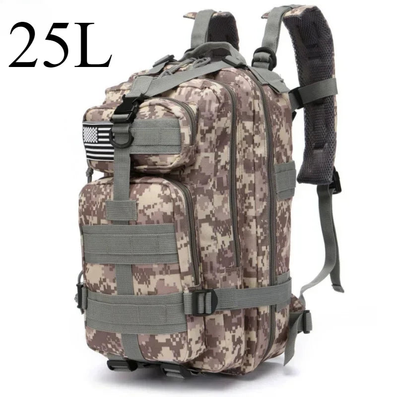 25L/50L Taktischer Rucksack Molle Tasche Outdoor Taschen Rucksack für Wandern Camping Trekking Jagd Angeln GYM Taschen Rucksäcke