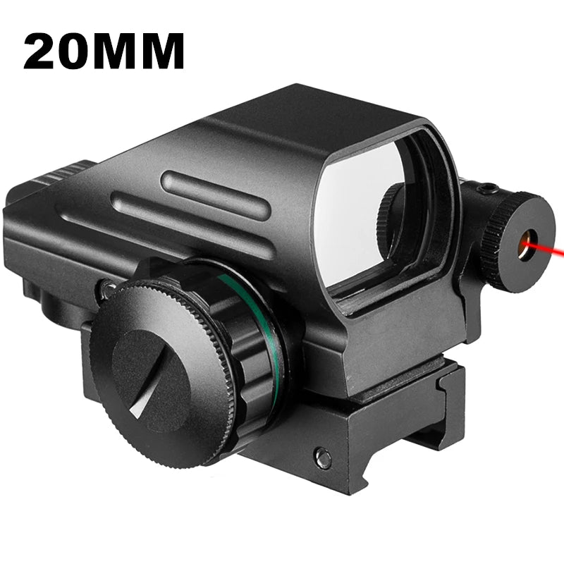 Taktische Reflex Rot Grün Laser 4 Absehen Holographische Projiziert Dot Anblick-bereich Luftgewehr Anblick Jagd 11mm/20mm schiene Montieren AK
