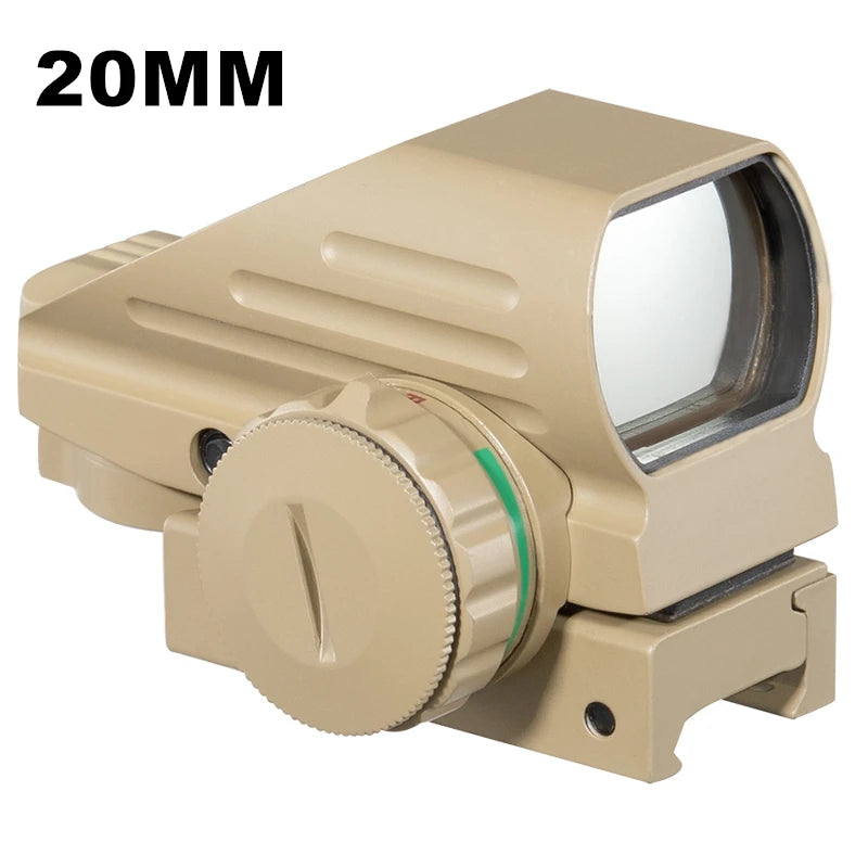Red Dot Visier Zielfernrohr taktisches Reflex Zielfernrohr Absehen holo graphisch projiziertes Visier Jagd 20mm Schienen halterung 1moa