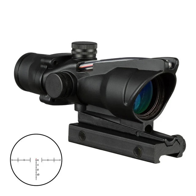 4X32 Jagd Zielfernrohr Fiber Echt Optik Grenn Red Dot Beleuchtet Geätzt Absehen Tactical Optische Anblick