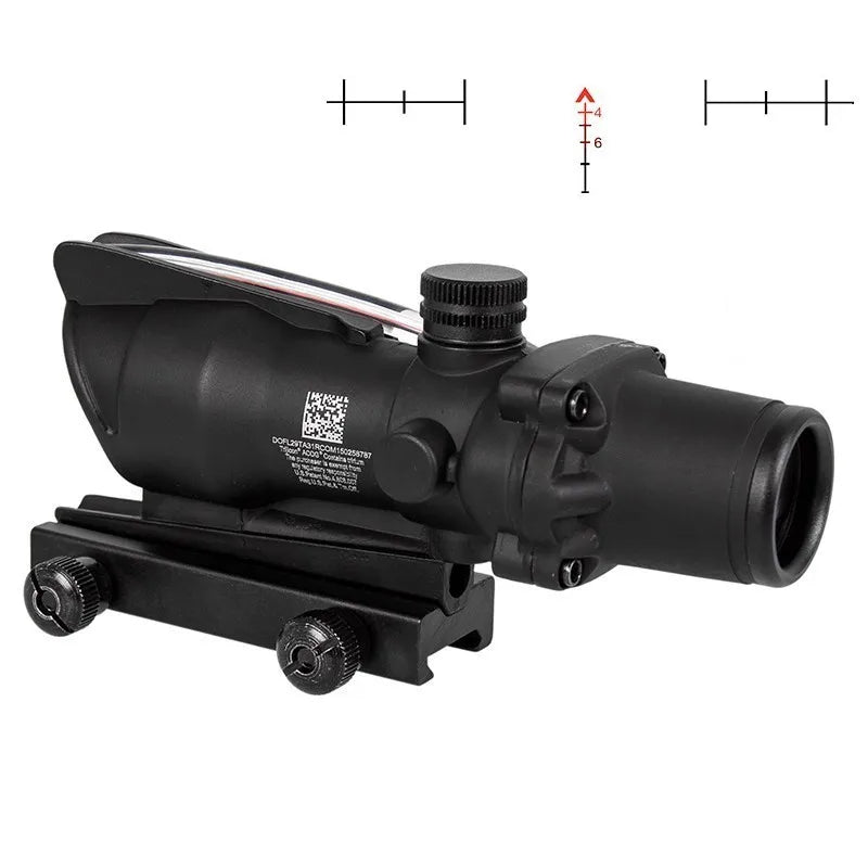 4X32 Jagd Zielfernrohr Fiber Echt Optik Grenn Red Dot Beleuchtet Geätzt Absehen Tactical Optische Anblick