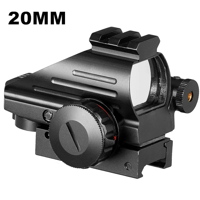 Red Dot Visier Zielfernrohr taktisches Reflex Zielfernrohr Absehen holo graphisch projiziertes Visier Jagd 20mm Schienen halterung 1moa