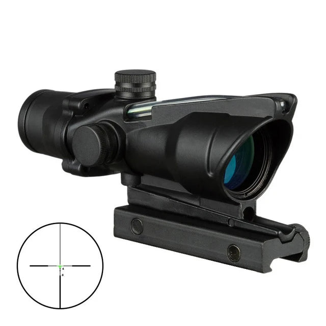 4X32 Jagd Zielfernrohr Fiber Echt Optik Grenn Red Dot Beleuchtet Geätzt Absehen Tactical Optische Anblick