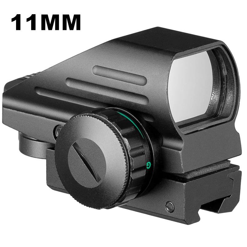Taktische Reflex Rot Grün Laser 4 Absehen Holographische Projiziert Dot Anblick-bereich Luftgewehr Anblick Jagd 11mm/20mm schiene Montieren AK