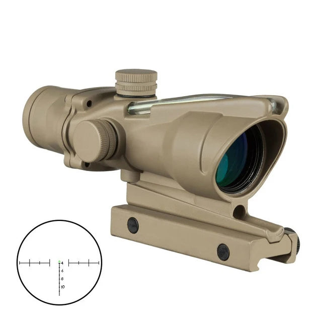 4X32 Jagd Zielfernrohr Fiber Echt Optik Grenn Red Dot Beleuchtet Geätzt Absehen Tactical Optische Anblick