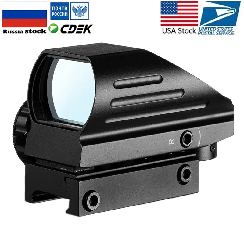 Red Dot Visier Zielfernrohr taktisches Reflex Zielfernrohr Absehen holo graphisch projiziertes Visier Jagd 20mm Schienen halterung 1moa