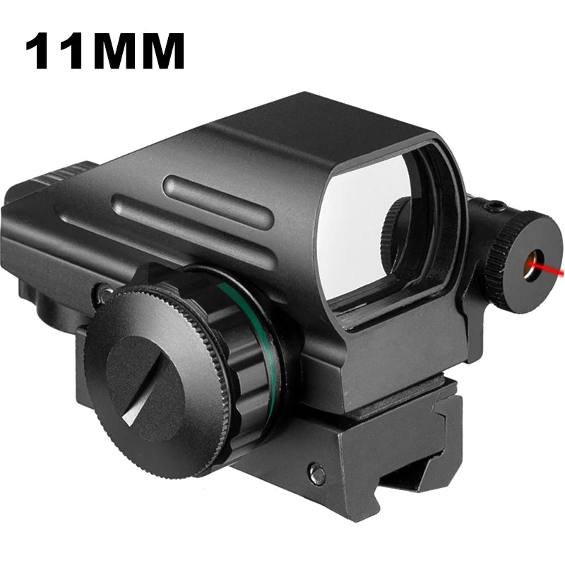 Taktische Reflex Rot Grün Laser 4 Absehen Holographische Projiziert Dot Anblick-bereich Luftgewehr Anblick Jagd 11mm/20mm schiene Montieren AK