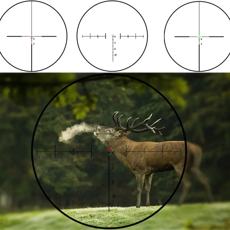 4X32 Jagd Zielfernrohr Fiber Echt Optik Grenn Red Dot Beleuchtet Geätzt Absehen Tactical Optische Anblick