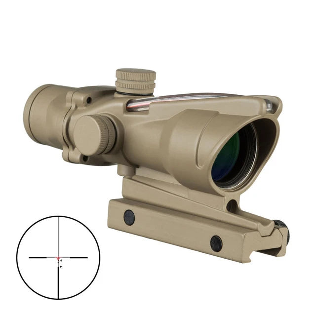 4X32 Jagd Zielfernrohr Fiber Echt Optik Grenn Red Dot Beleuchtet Geätzt Absehen Tactical Optische Anblick
