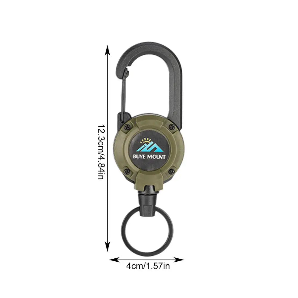 Automatisches einziehbares Drahtseil, Diebstahlschutz, leicht zu ziehendes Schnallenseil, elastischer Schlüsselbund, sportlicher einziehbarer Schlüsselring, Anti-Verlust-Werkzeug