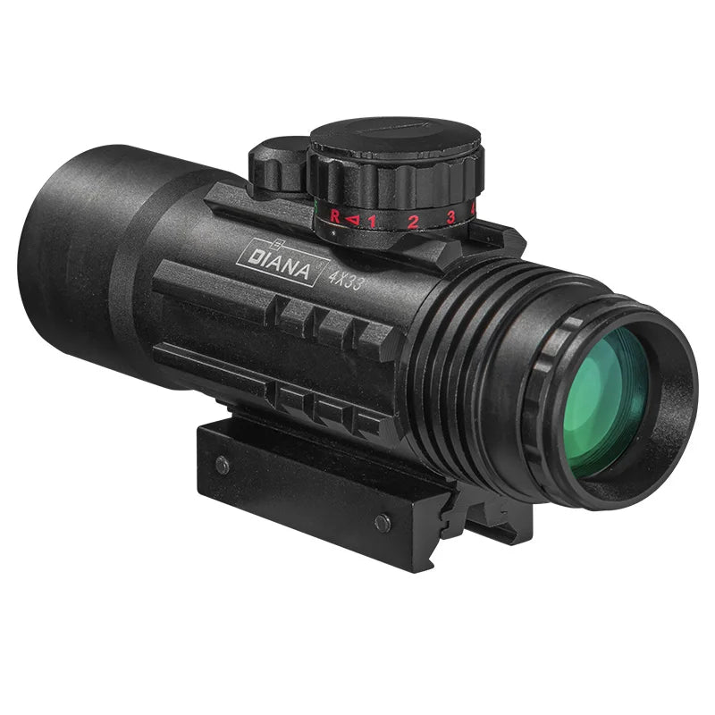Diana 4x33 grün rot punkt visier fernrohr taktische optik zielfernrohr fit 11mm 20mm schienen gewehr fernrohre für die jagd