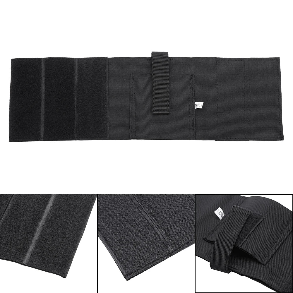 Schwarzes, verdecktes Pistolenholster aus Polyester mit Knöchelbeinen und elastischem, sicherem Riemen für G17