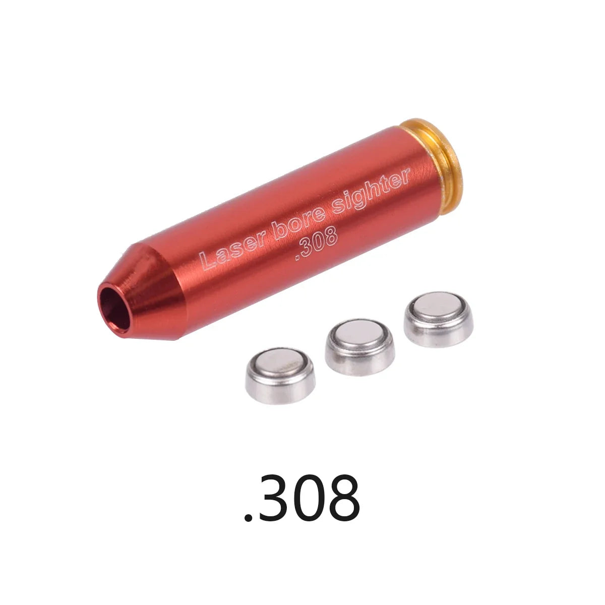 Taktische Laser Bore Sight 9mm.22 22LR.177 Bullet Boresighter Kaliber 12GA.223 223rem.308 5,45x39 9x19mm Sight Snap Caps
