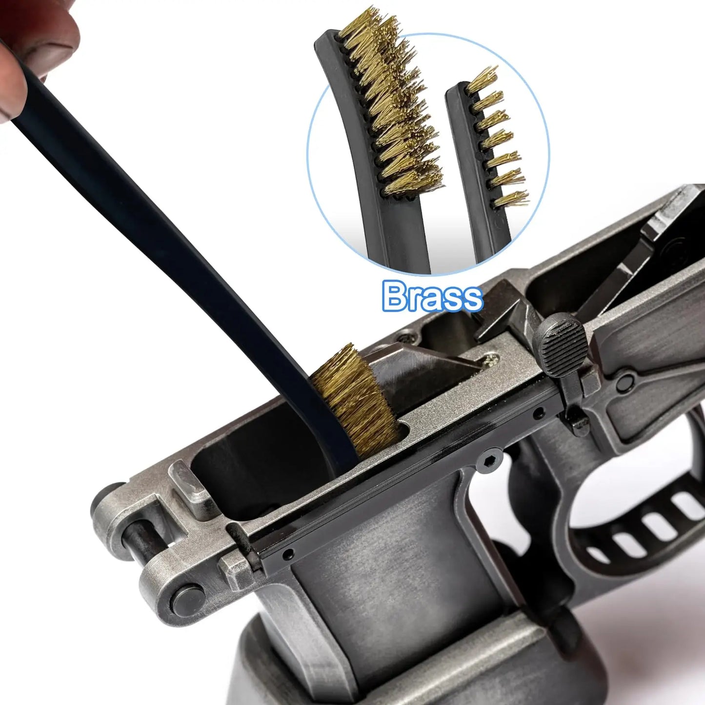 5 Teile/satz Doppelseitige Pistole Reinigung Pinsel Nylon Messing Draht Pinsel Universal Waffe Reiniger Set Jagd Liefert Zubehör