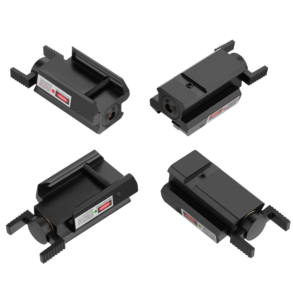 Taktischer rot-grüner Punkt-Laserpointer, Waffenpistole, Laservisier für 20 mm Picatinny 11 mm Schwalbenschwanzschiene Glock 17 19 CZ-75