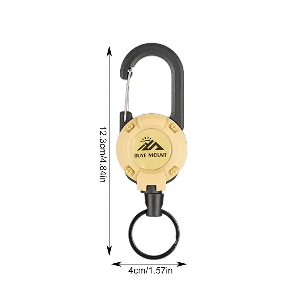 Automatisches einziehbares Drahtseil, Diebstahlschutz, leicht zu ziehendes Schnallenseil, elastischer Schlüsselbund, sportlicher einziehbarer Schlüsselring, Anti-Verlust-Werkzeug
