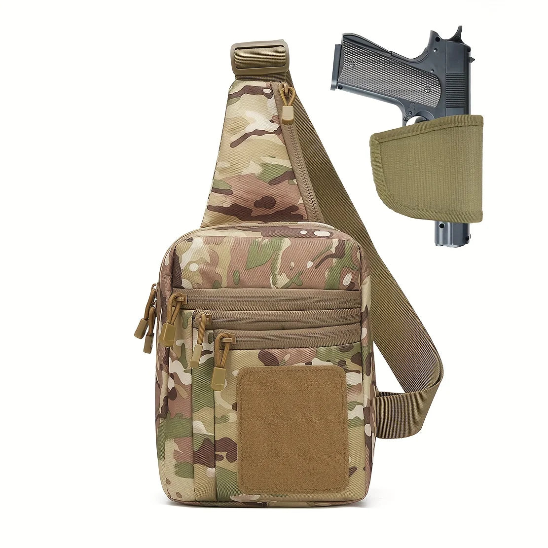 Verdeckte Tragetasche mit Holster, Umhängetasche, Brusttasche