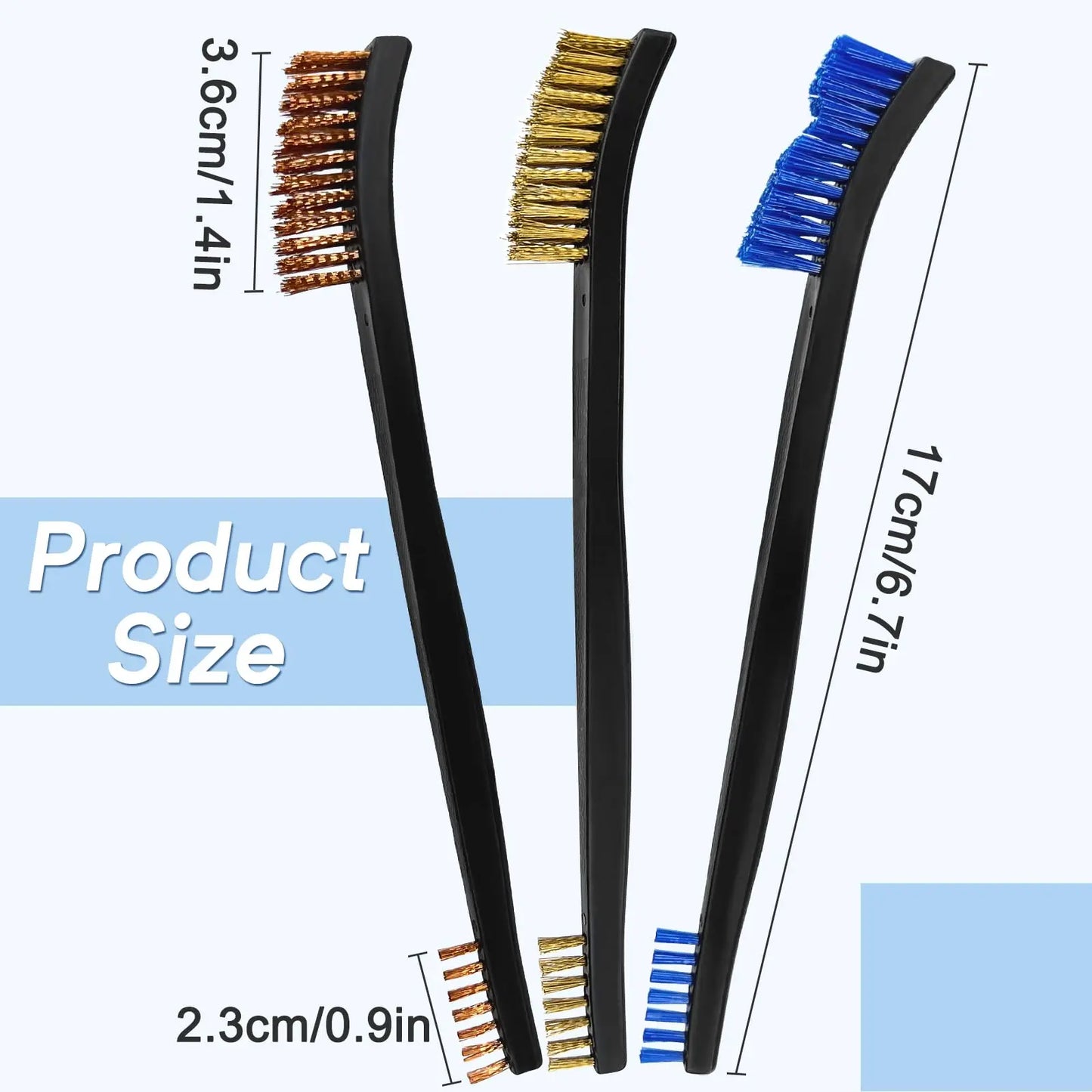 5 Teile/satz Doppelseitige Pistole Reinigung Pinsel Nylon Messing Draht Pinsel Universal Waffe Reiniger Set Jagd Liefert Zubehör