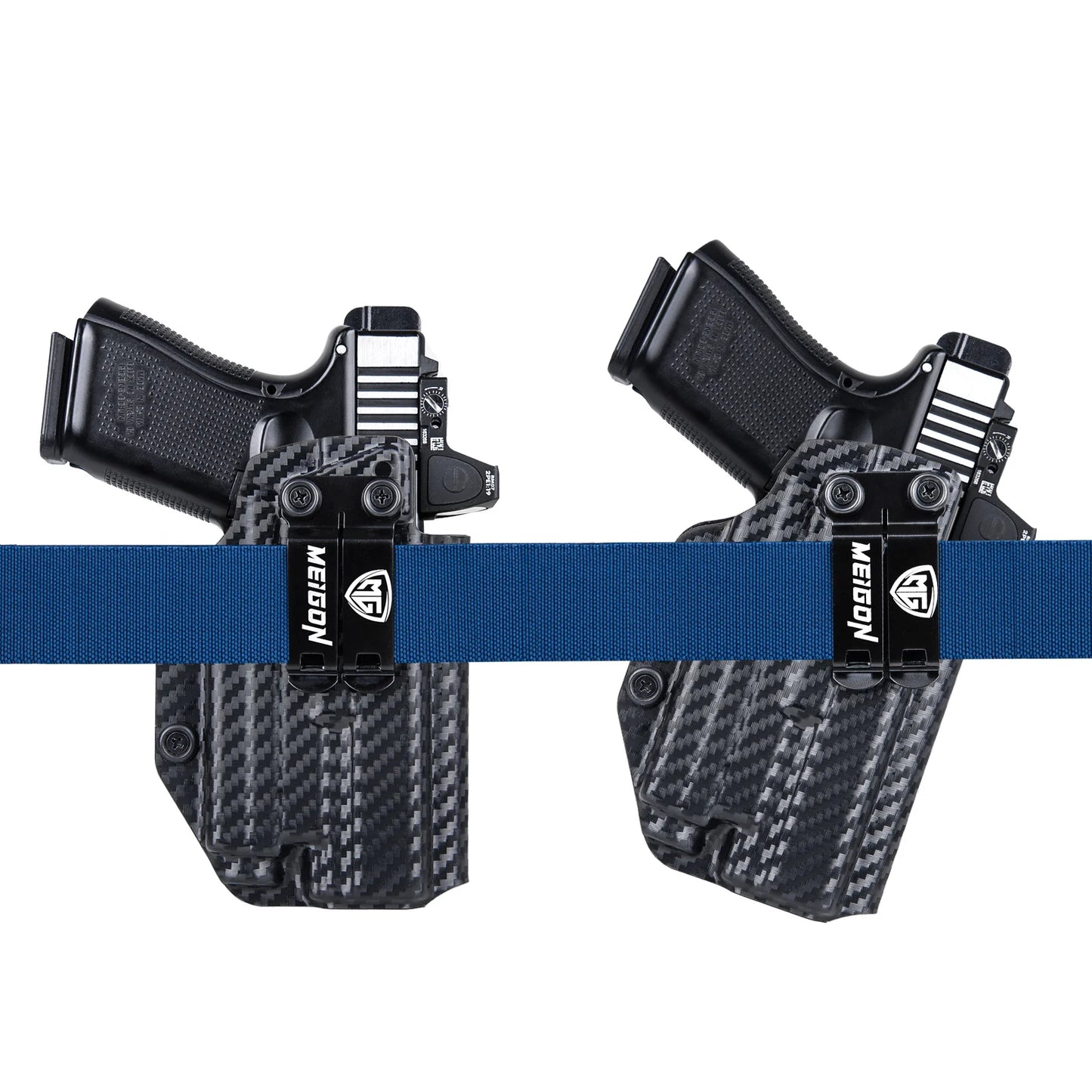 IWB Kydex-Holster für Glock 19 19X23 25 32 44 45, mit Olight Baldr S Taktische Taschenlampe im Bund, verdeckte Tragetasche