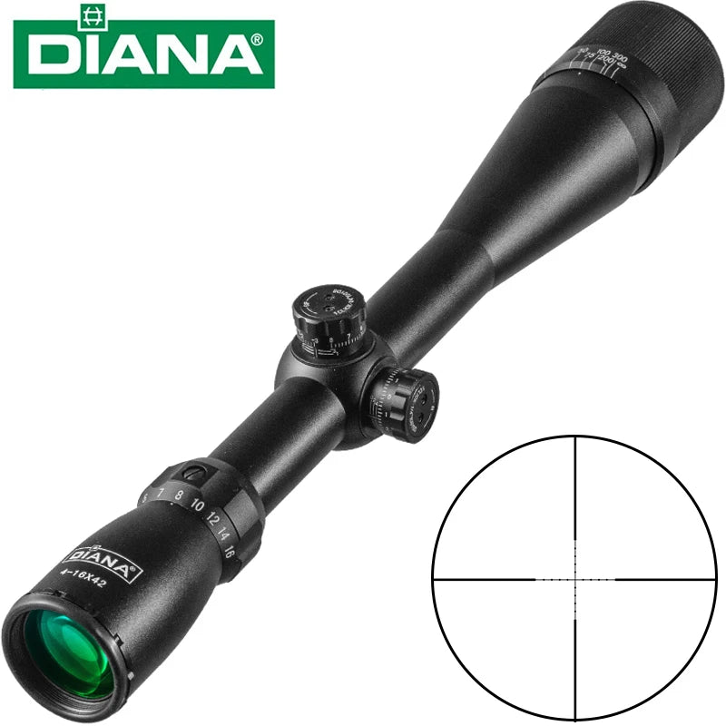 Taktische DIANA 4-16X42 AO Zielfernrohr Mil Dot Absehen Optische Anblick Jagd Zielfernrohr