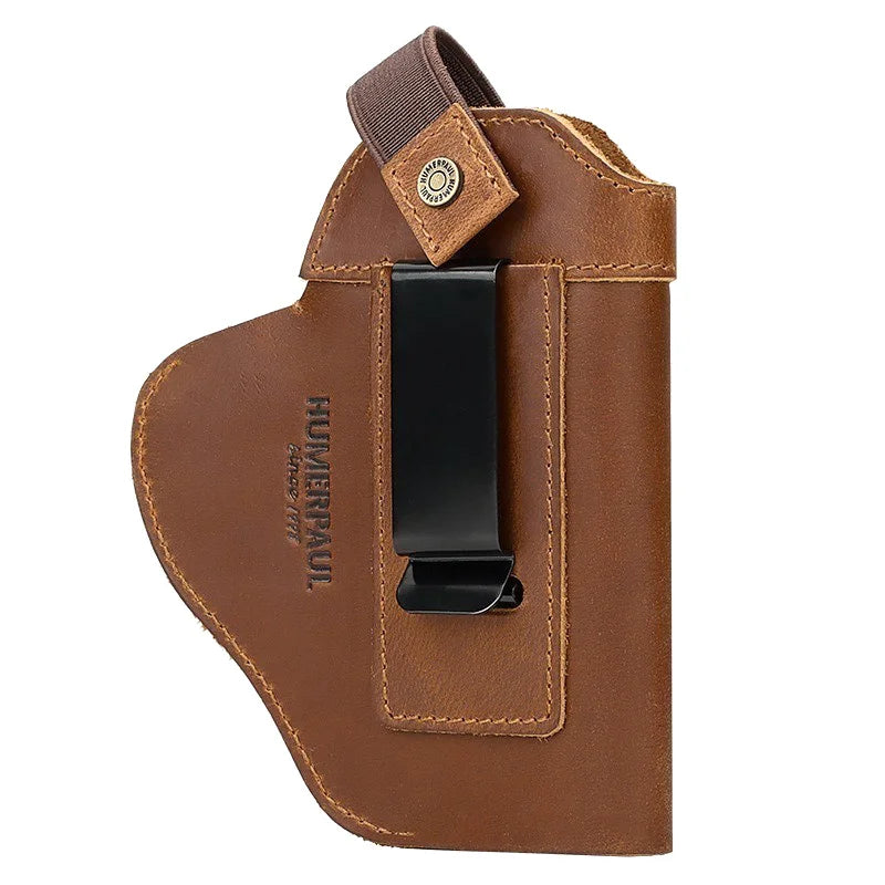 Taktisches pu leder holster für verdecktes tragen airsoft iwb pistolen holster für glock 17 19 43/sig p365/px4 m9 9mm für die jagd