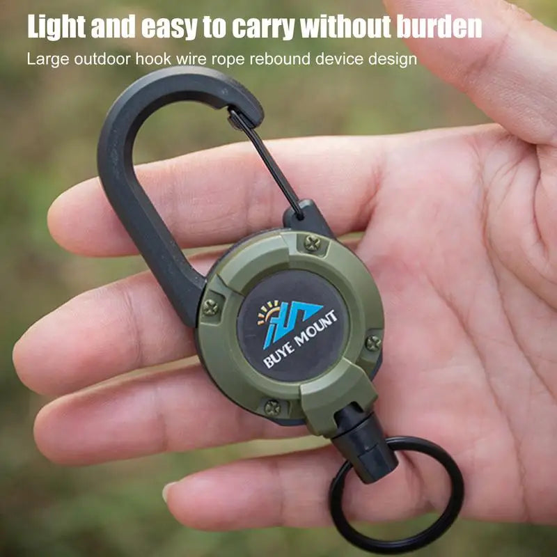 Automatisches einziehbares Drahtseil, Diebstahlschutz, leicht zu ziehendes Schnallenseil, elastischer Schlüsselbund, sportlicher einziehbarer Schlüsselring, Anti-Verlust-Werkzeug