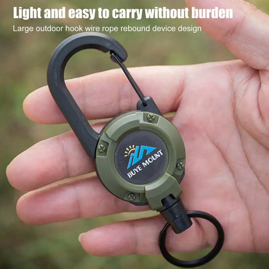 Automatisches einziehbares Drahtseil, Diebstahlschutz, leicht zu ziehendes Schnallenseil, elastischer Schlüsselbund, sportlicher einziehbarer Schlüsselring, Anti-Verlust-Werkzeug