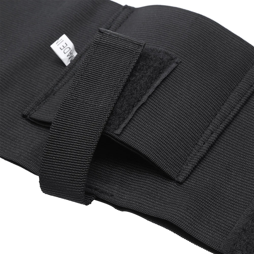 Schwarzes, verdecktes Pistolenholster aus Polyester mit Knöchelbeinen und elastischem, sicherem Riemen für G17