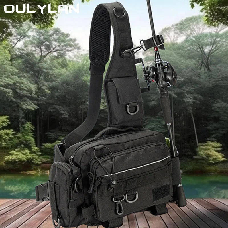 Taktische Brust Schulter tasche Herren Reit taschen Jagd Pistole Holster Rucksäcke Klettern Molle Angel beutel Bogenschütze Schulter Rucksack