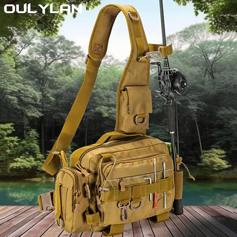 Taktische Brust Schulter tasche Herren Reit taschen Jagd Pistole Holster Rucksäcke Klettern Molle Angel beutel Bogenschütze Schulter Rucksack