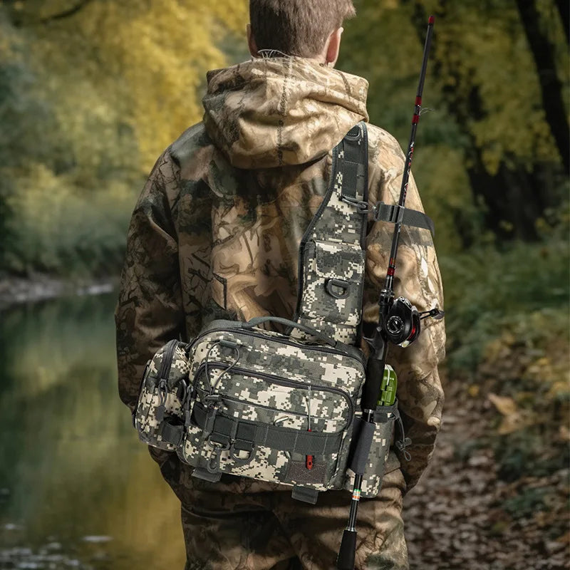 Taktische Brust Schulter tasche Herren Reit taschen Jagd Pistole Holster Rucksäcke Klettern Molle Angel beutel Bogenschütze Schulter Rucksack