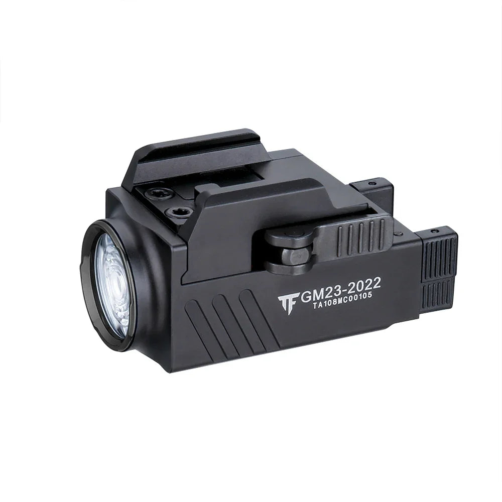 Taktische Pistolen-Waffenleuchte Trustfire GM23 800 Lumen Mini-LED-Pistolenleuchte Kompakte wiederaufladbare USB-Taschenlampe mit Schnellverschluss