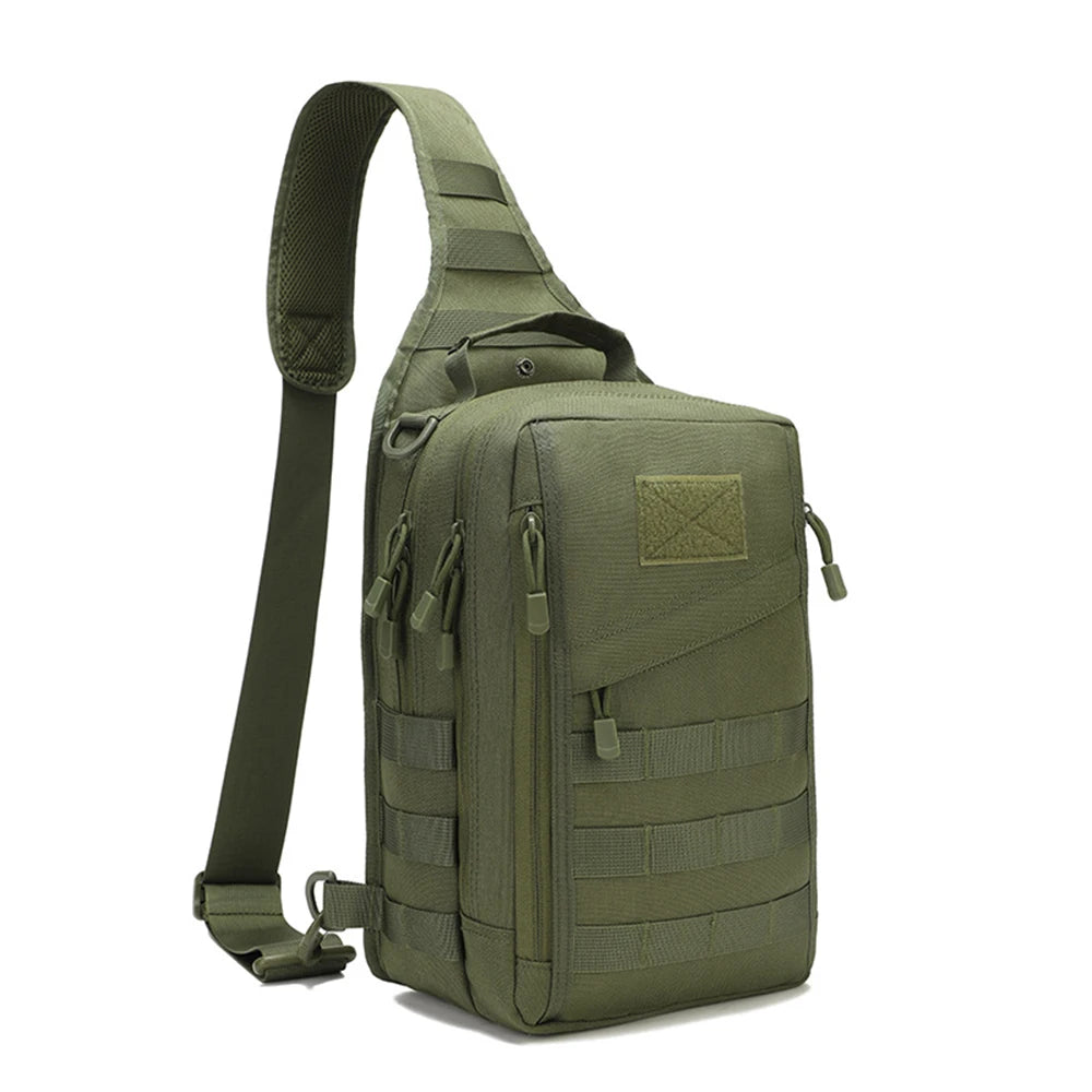 Taktischer Sling-Rucksack, verdecktes Trage-Pistolenholster, Pistolentasche, Molle EDC-Umhängetasche für Outdoor, Camping, Reisen, Wandern