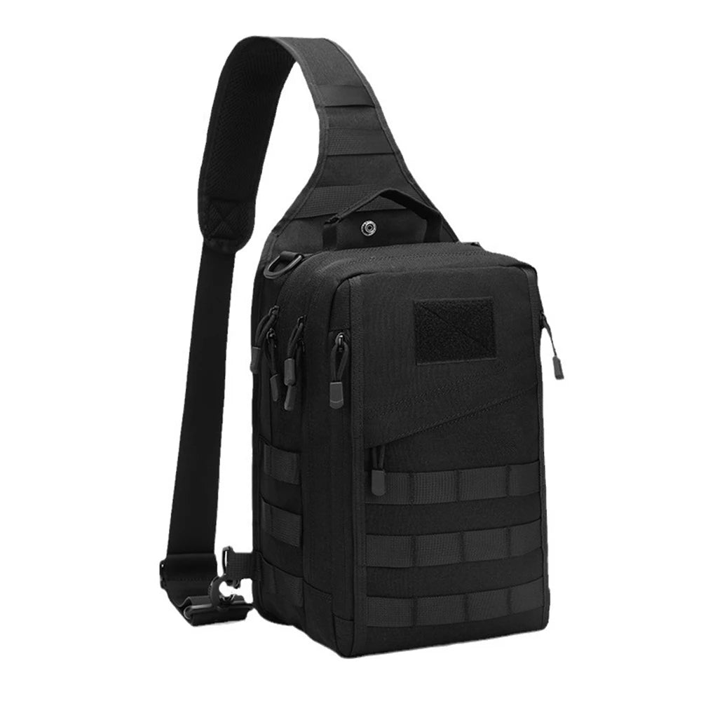 Taktischer Sling-Rucksack, verdecktes Trage-Pistolenholster, Pistolentasche, Molle EDC-Umhängetasche für Outdoor, Camping, Reisen, Wandern