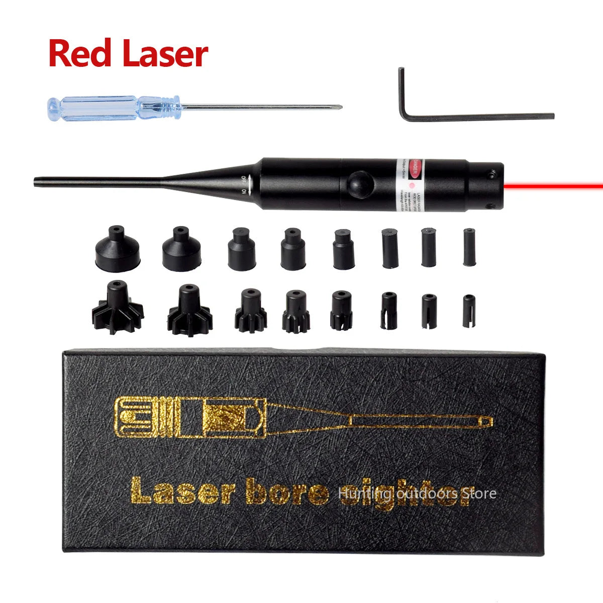 Taktisches Laser-Boresighter-Kit, grün, rot, für Kaliber.177 bis.50, Laserpointer, Kollimator, Universal-Bohrungssighter, Gewehr, Pistole