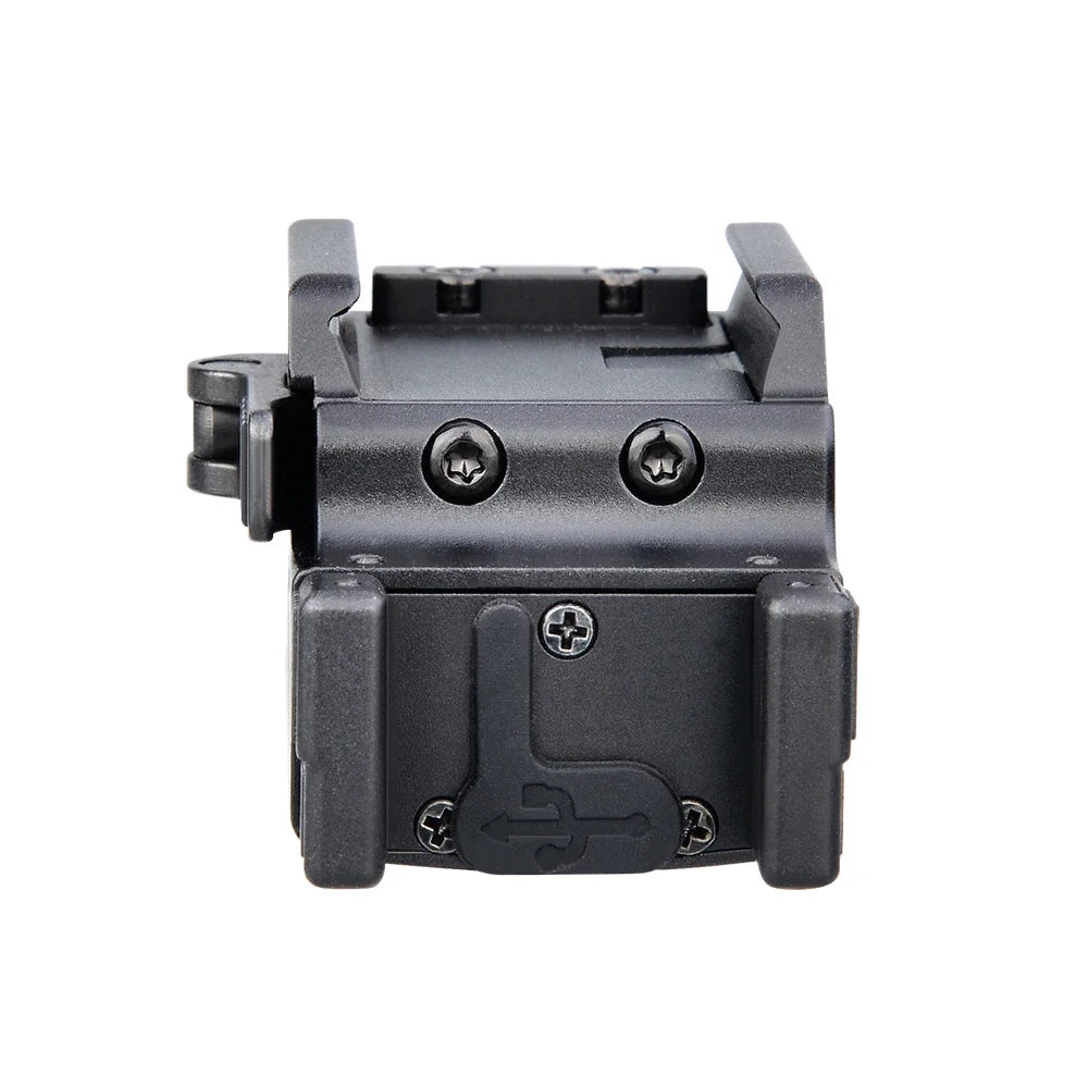 Trustfire GM23 Pistolenlicht, taktische 800-Lumen-Waffenschienenmontage, Schnellverschluss, wiederaufladbare USB-LED-Taschenlampe für Glock 17 19